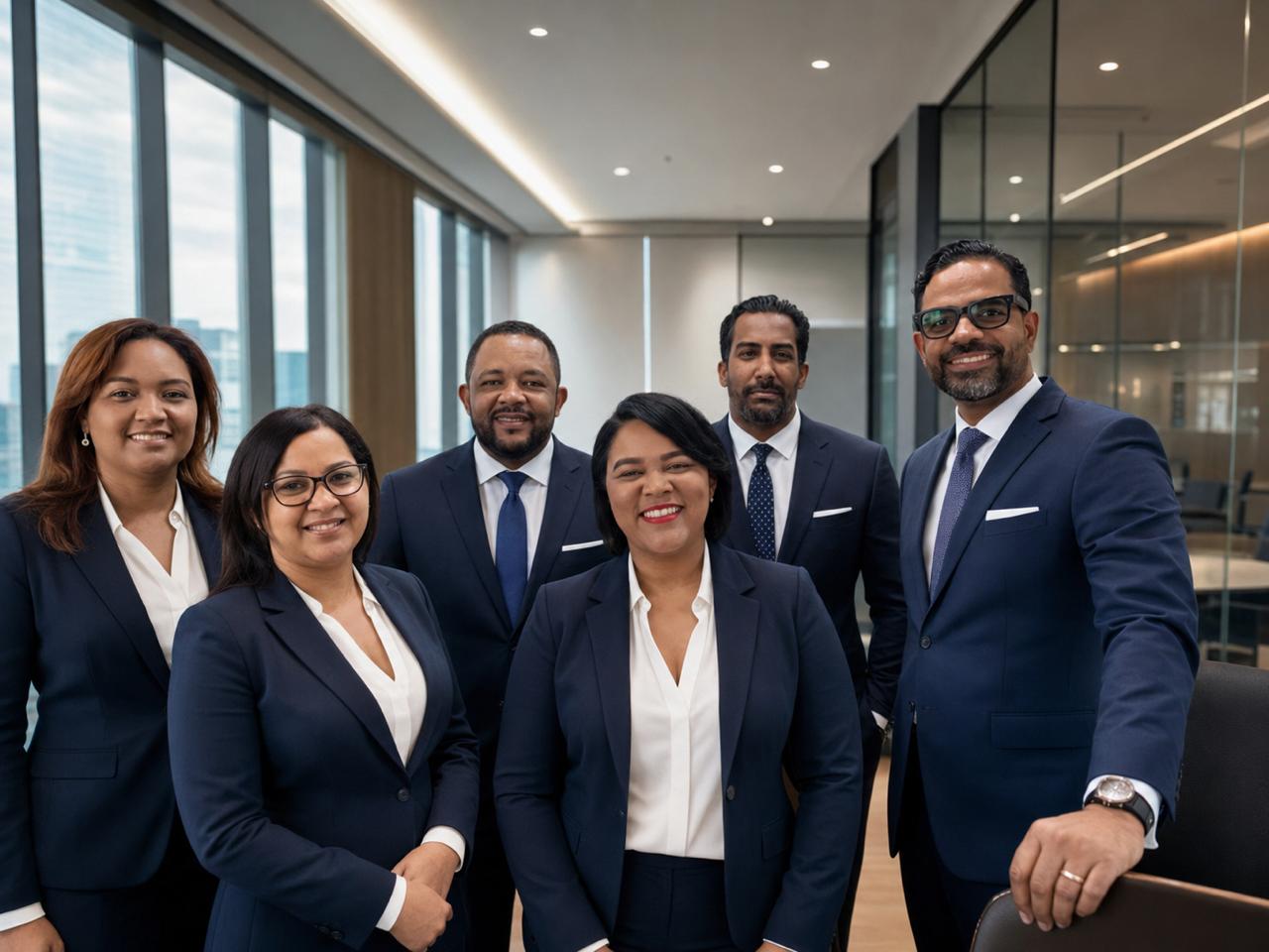 Equipo de Guzmán Academy en oficina moderna